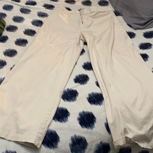 Express cropped high rise wide leg pant